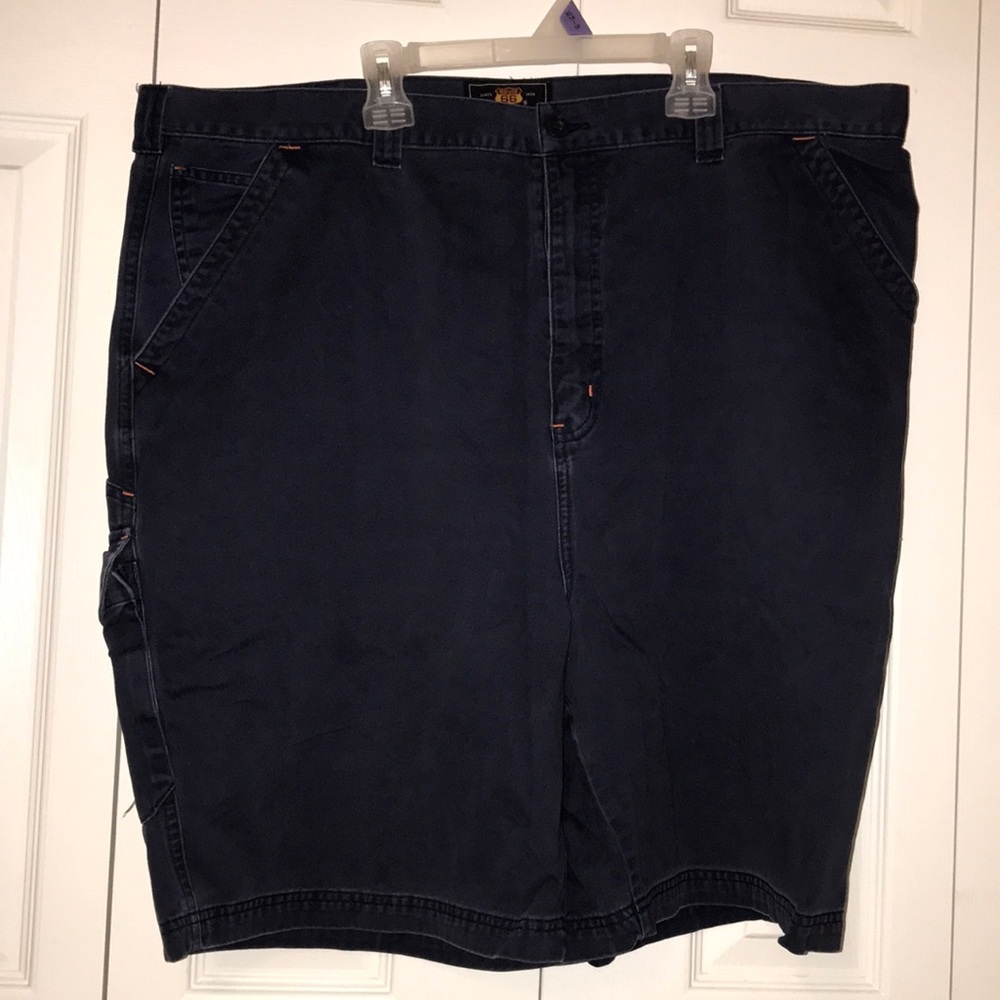 Route 66 Men's Dark Blue Cargo Shorts